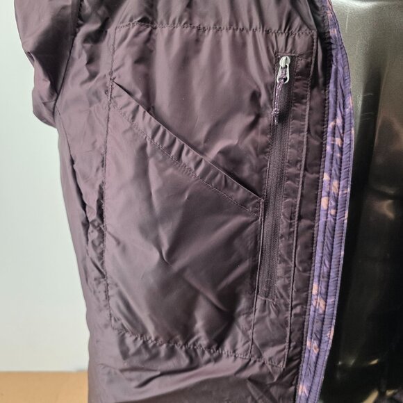 Eddie Bauer EB700 FloralGoose Down Quilted Purple  Puffer Jacket Womens Size XL - Picture 12 of 16